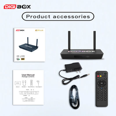 Digibox 4GB 64GB TV Box 4K HDR Android TV Box Fernstreaming Media Player