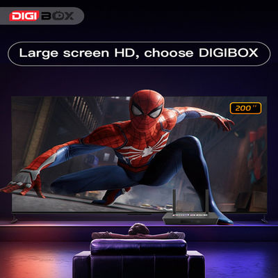 Digibox Android 12 Smart TV Sprachsteuerung 4 USB-Anschlüsse Dolby 2.1 Audio