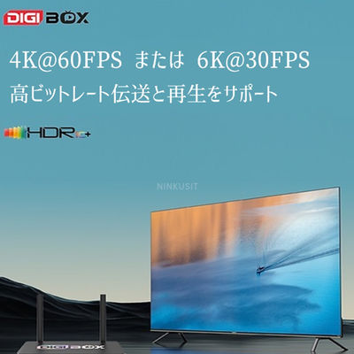 Digibox App Store Streaming Smart TV Box mit Sprachsteuerung und Google Play Store